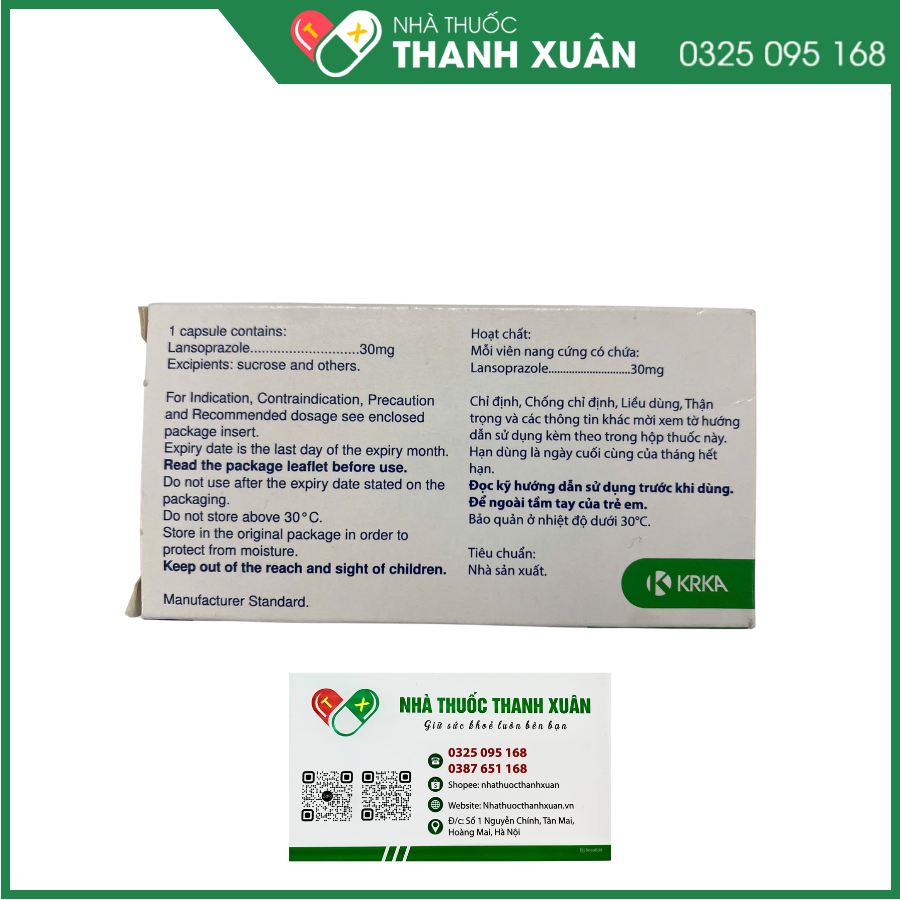 Gastevin 30mg điều trị loét dạ dày-tá tràng